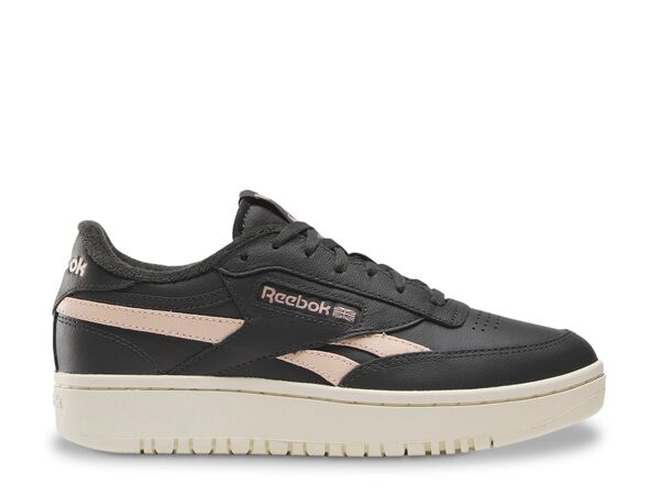 リーボック レディース シューズ スニーカー Reebok Club C Double Sneaker - Women\u0027s Black/Pink 黒いこと