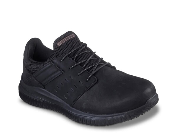 スケッチャーズ メンズ シューズ スニーカー Skechers Delson 3.0 SR Work Sneaker - Men Black ブラック