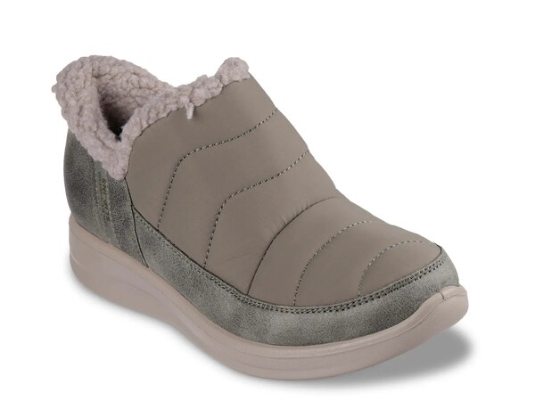 スケッチャーズ レディース シューズ ブーツ・レインブーツ キャップ ケープ ブーツ Skechers Cozy Escape Bootie Olive Green グリーン|ReVida 店