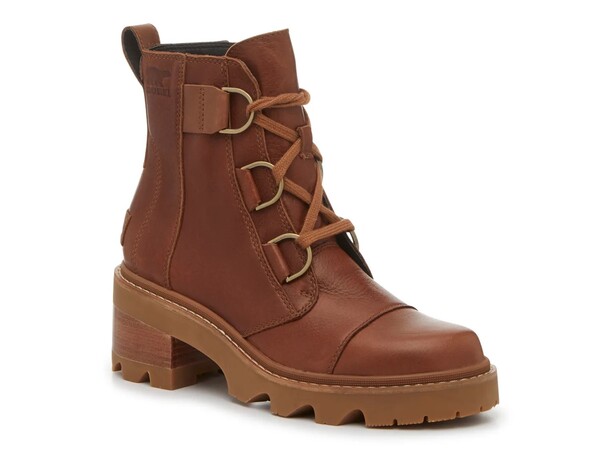 ソレル レディース シューズ ブーツ・レインブーツ SOREL Joan Now Waterproof Combat Boot Cognac