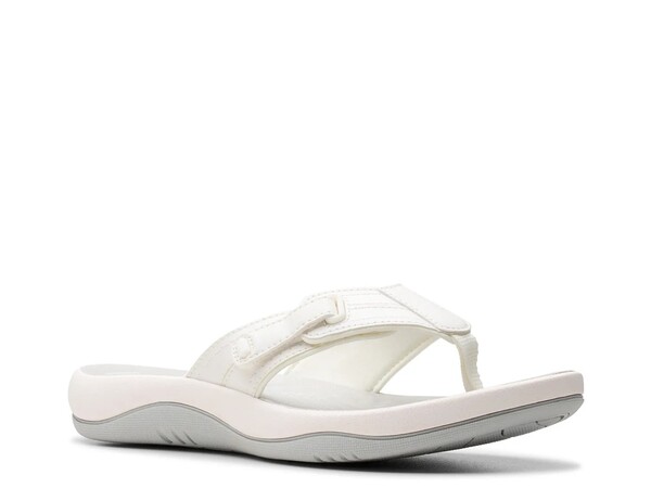 クラークス レディース シューズ サンダル Clarks Sunmaze Sandal White ホワイト｜ReVida 店
