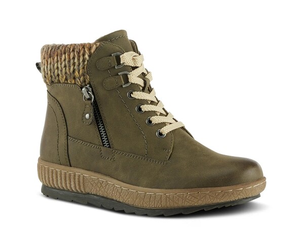 春季足付き レディース シューズ ブーツ・レインブーツ Spring Step Karlene Bootie Dark Green 緑であること レディース靴-ブーツ-靴