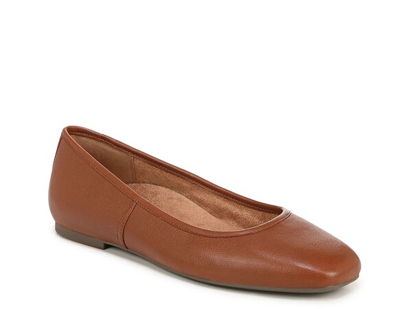 バイオニック レディース シューズ パンプス Vionic Orinda Flat Tan Leather タン