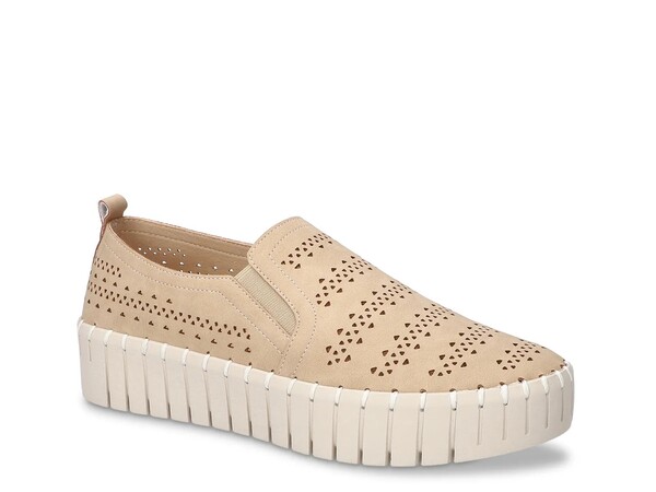 イージーストリート レディース シューズ スニーカー プラットホーム Easy Street Peppy Platform Sneaker Natural Beige ベージュ