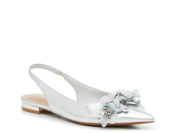 ケリー&ケイティ レディース シューズ パンプス Kelly & Katie Paxton Flat Silver Metallic シルバー|ReVida 店