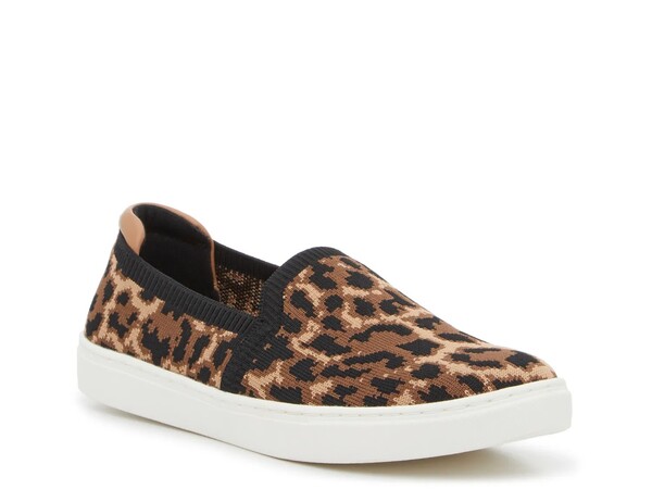 ケリー＆ケイティ レディース シューズ スリッポン・ローファー スニーカー Kelly & Katie Estarr Slip-On Sneaker Brown/Black Leopard Print ブラック｜ReVida 店