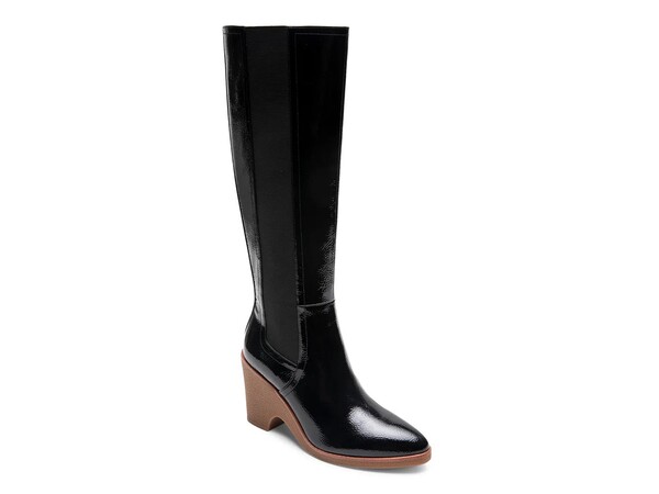 エアロソールズ レディース シューズ ブーツ・レインブーツ Aerosoles Memphis Boot Black Patent ブラック｜ReVida 店