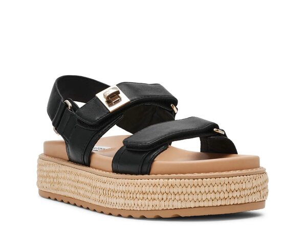 スティーブ マデン レディース シューズ サンダル プラットフォーム Steve Madden Big Mona Platform Sandal Black ブラック｜ReVida 店