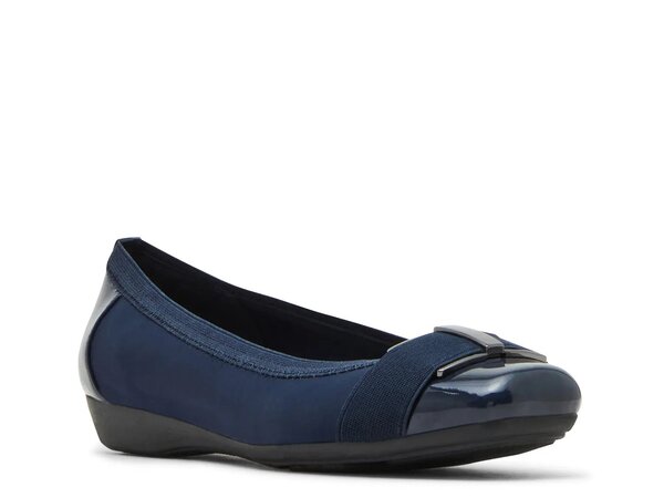 アンクライン レディース シューズ パンプス Anne Klein Ultimate Flat Navy ネイビー