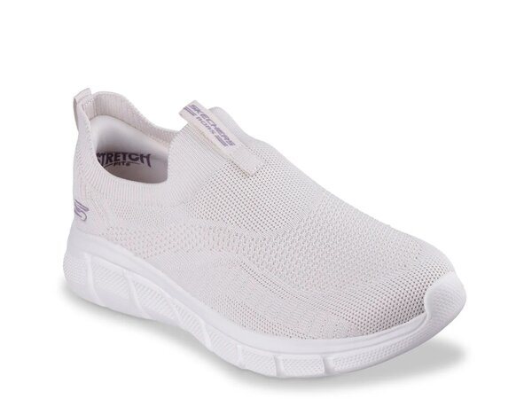 スケッチャーズ レディース シューズ スリッポン・ローファー スニーカー Skechers Bobs B Flex Slip-On Sneaker Off White オフホワイト
