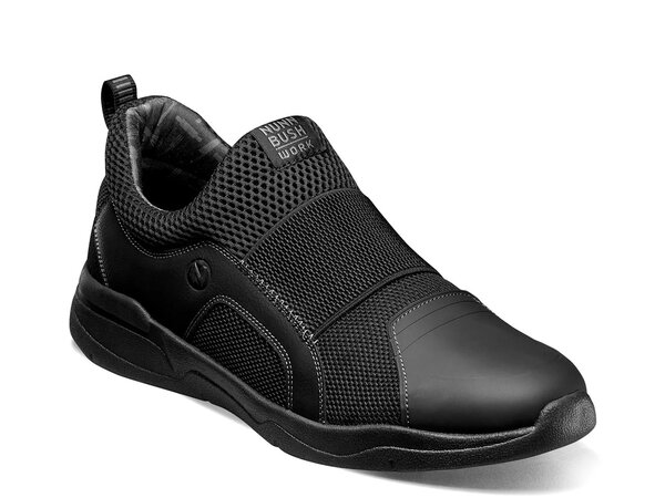 ノンブッシュ メンズ シューズ スリッポン・ローファー Nunn Bush Grazie Work Slip-On Black ブラック