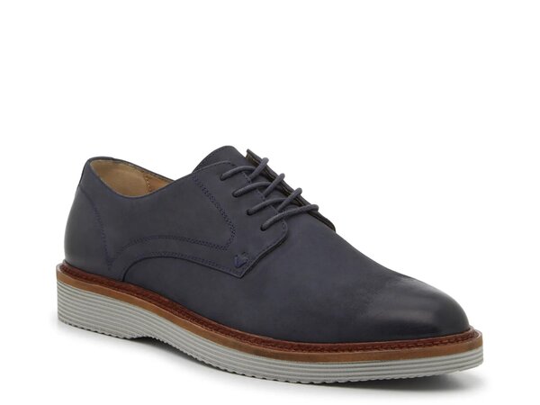 ヴィンスカムート メンズ シューズ オックスフォード Vince Camuto Trent Oxford Navy Nubuck Leather ネイビー