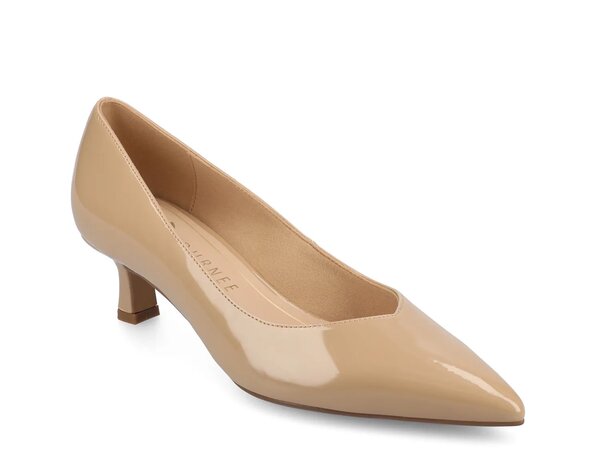 ジャーニー レディース シューズ パンプス Journee Pammie Pump Beige ベージュ