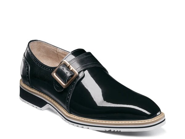 ステイシーアダムス メンズ シューズ スリッポン・ローファー モンクストラップ モンク Stacy Adams Bartram Monk Strap Slip-On Black ブラック