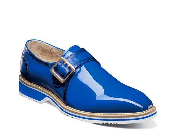 ステイシーアダムス メンズ シューズ スリッポン・ローファー モンクストラップ モンク Stacy Adams Bartram Monk Strap Slip-On Blue ブルー