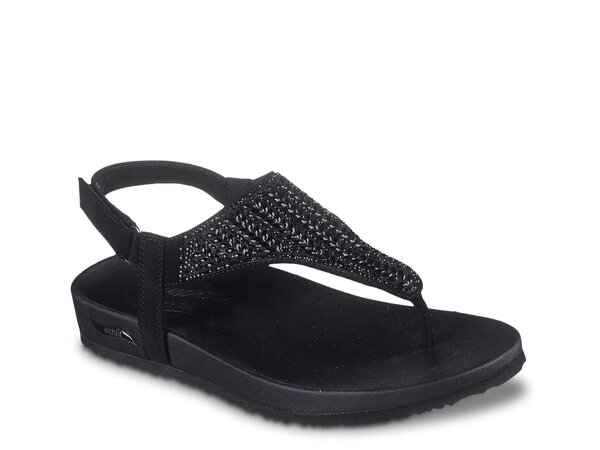スケッチャーズ レディース シューズ サンダル Skechers Cali Arch Fit Meditation Hidden Gems Sandal Black ブラック 10,360円