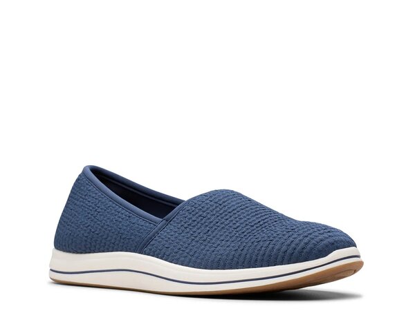 クラークス レディース シューズ スリッポン・ローファー Clarks Breeze Stretch Slip-On Navy ネイビー｜ReVida 店
