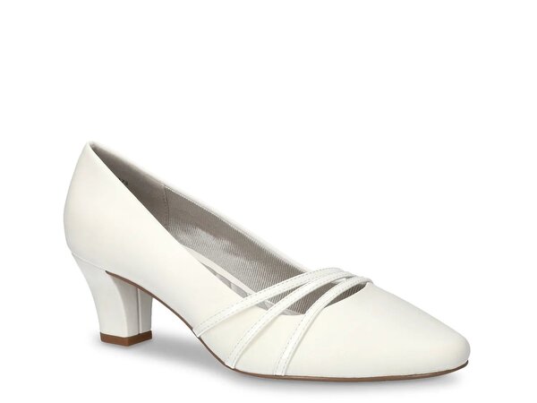 イージーストリート レディース シューズ パンプス Easy Street Cristiny Pump White ホワイト