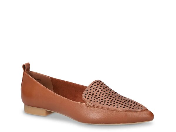 ベラヴィータ レディース シューズ スリッポン・ローファー Bella Vita Alessi Flat Dark Tan Leather タン