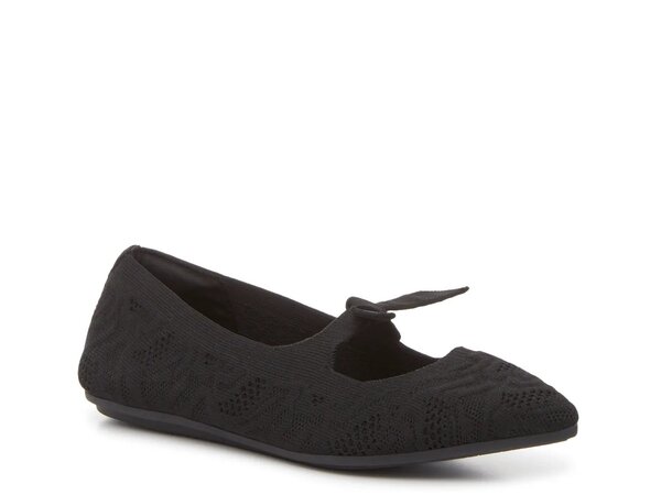 スケッチャーズ レディース シューズ パンプス Skechers Cleo Point Mary Jane Ballet Flat Black ブラック