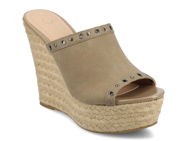 ジャーニー レディース シューズ サンダル Journee Yari Wedge Sandal Taupe トープ|ReVida 店