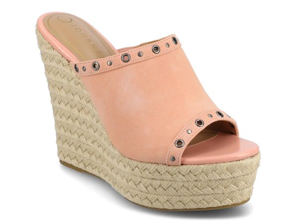 ジャーニー レディース シューズ サンダル Journee Yari Wedge Sandal Fuchsia フューシャ｜ReVida 店 14,100円