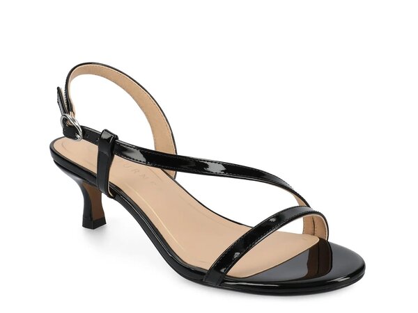 ジャーニー レディース シューズ サンダル Journee Jemry Sandal Black Patent ブラック｜ReVida 店
