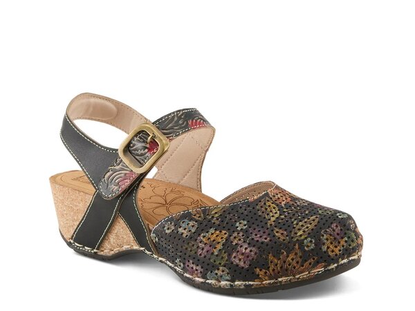 ラリティステ レディース シューズ サンダル プラットフォーム L'Artiste Koraline Platform Sandal Black/Multicolor Floral ブラック