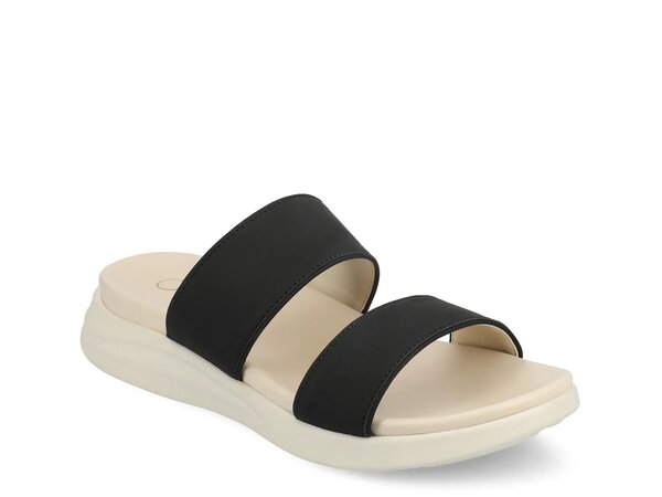 ジャーニー レディース シューズ サンダル Journee Janis Wedge Sandal Black ブラック｜ReVida 店