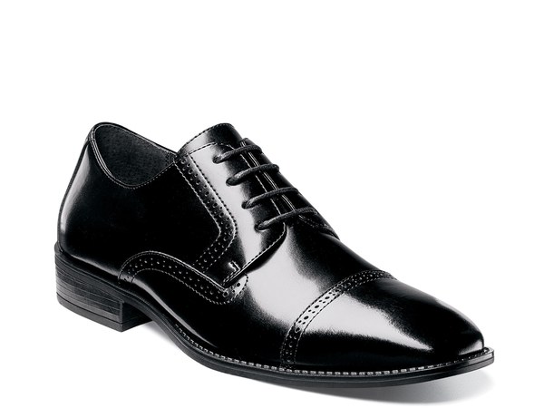 ステイシーアダムス メンズ シューズ オックスフォード キャップ Stacy Adams Abbott Cap Toe Oxford Black ブラック