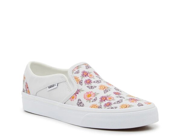 バンズ レディース シューズ スニーカー Vans Asher Slip-On Sneaker - Women\u0027s Multicolor Floral Print マルチ色合い