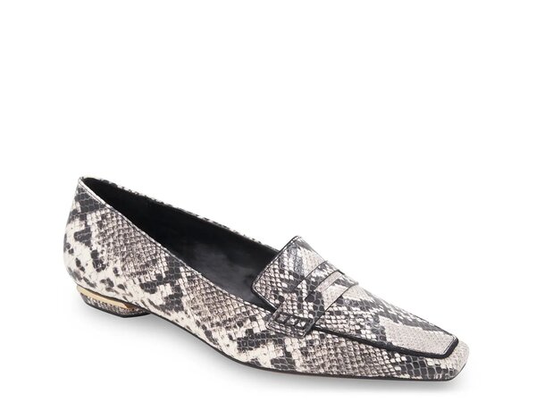 ビーシービージーマックスアズリア レディース シューズ スリッポン・ローファー BCBGMaxazria Paray Loafer Grey/White/Black Snake Print ホワイト｜ReVida 店