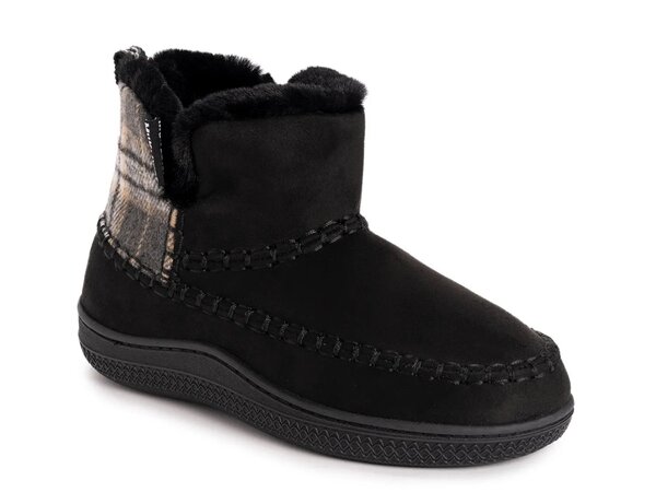 ムクルクス レディース シューズ ブーツ・レインブーツ MUK LUKS Haven Bootie Slipper Black ブラック｜ReVida 店
