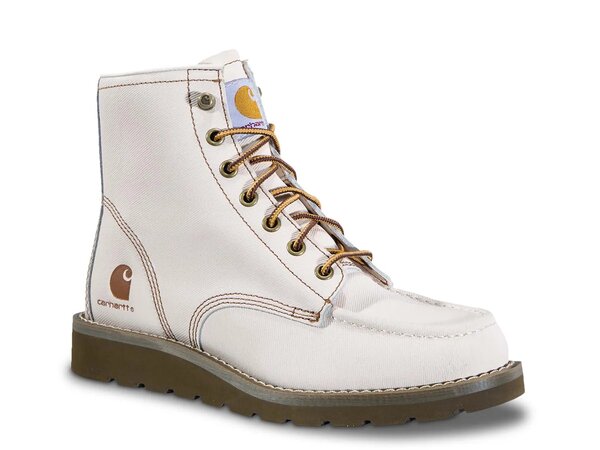 カーハート レディース シューズ ブーツ・レインブーツ Carhartt 6 Moc Toe Wedge Bootie Off White オフホワイト|ReVida 店