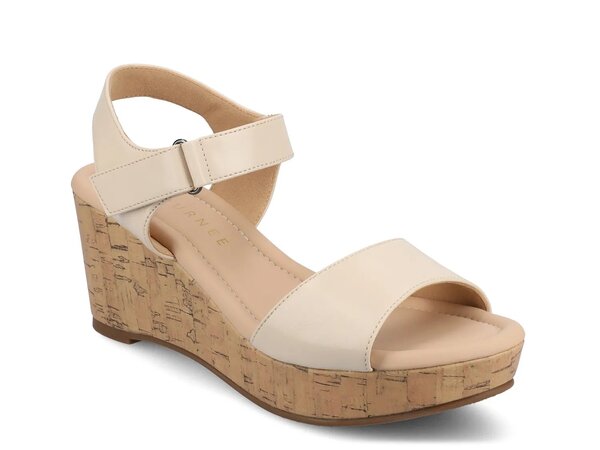 ジャーニー レディース シューズ サンダル Journee Ranae Wedge Sandal Taupe トープ｜ReVida 店