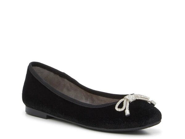 ケリー＆ケイティ レディース シューズ パンプス Kelly & Katie Sasha Ballet Flat Black Velvet ブラック