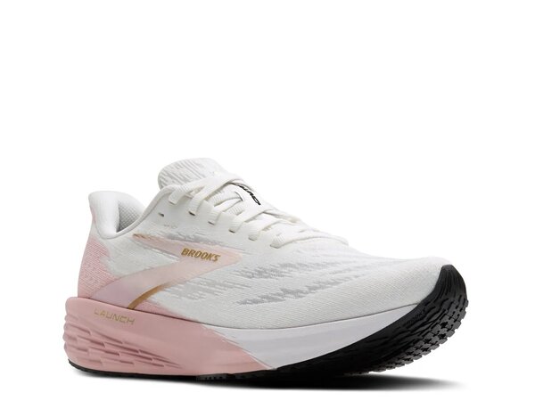 ブルックス レディース シューズ スニーカー Brooks Launch 11 Running Shoe - Women\u0027s White/Pink 白いこと 靴-レディース靴