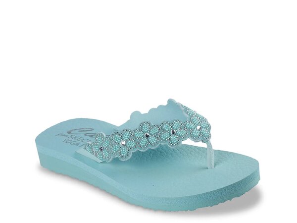 スケッチャーズ レディース シューズ サンダル Skechers Meditation Rare Elegance Sandal Blue ブルー｜ReVida 店