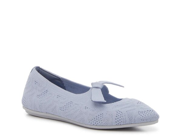スケッチャーズ レディース シューズ パンプス Skechers Cleo Point Mary Jane Ballet Flat Light Blue ブルー