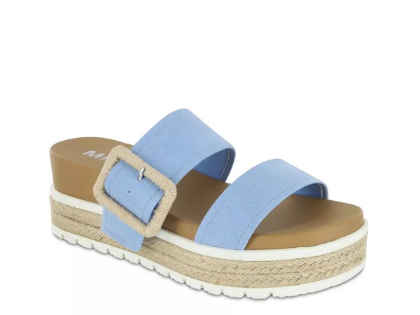 ミア レディース シューズ サンダル プラットフォーム Mia Kenzy Platform Sandal Blue ブルー