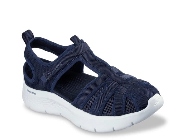 スケッチャーズ レディース シューズ サンダル Skechers GO Walk Flex Jill Fisherman Sandal Navy ネイビー