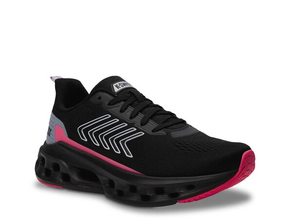 入れものイス レディース シューズ スニーカー K-Swiss Melrose Tubes Lite Running Shoe - Women\u0027s Black/Pink 黒いこと スニーカー-靴