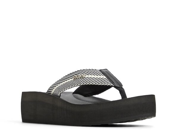 ロキシー レディース シューズ サンダル Roxy Play Day Sandal Black/White ホワイト
