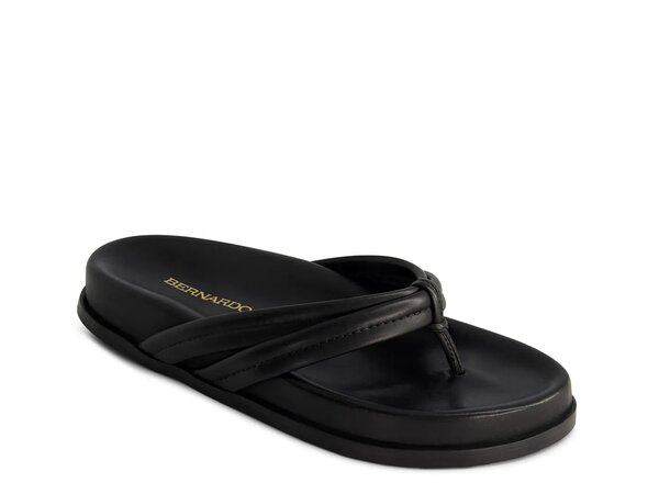 ベルナルド レディース シューズ サンダル Bernardo Miami Sport Sandal Black Leather ブラック