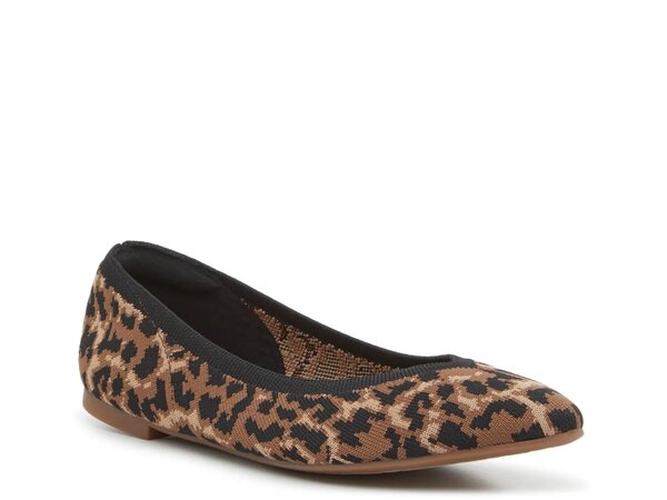ケリー＆ケイティ レディース シューズ パンプス Kelly & Katie Maurene Ballet Flat Tan/Brown/Black Leopard Print ブラック