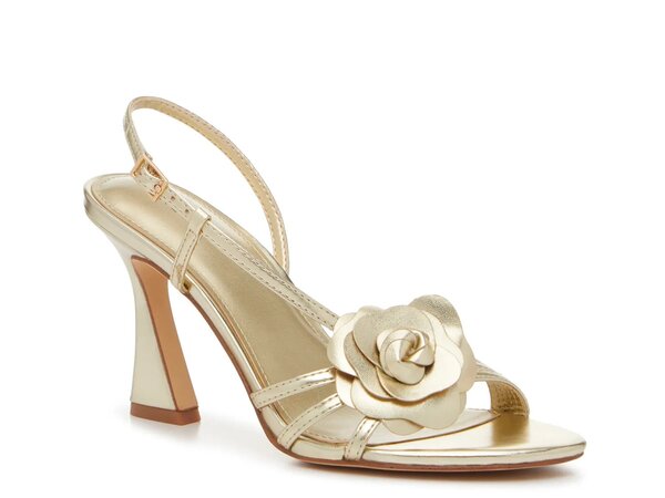 マークフィッシャー レディース シューズ サンダル Marc Fisher Hallan Sandal Gold Metallic ゴールド｜ReVida 店 15,600円