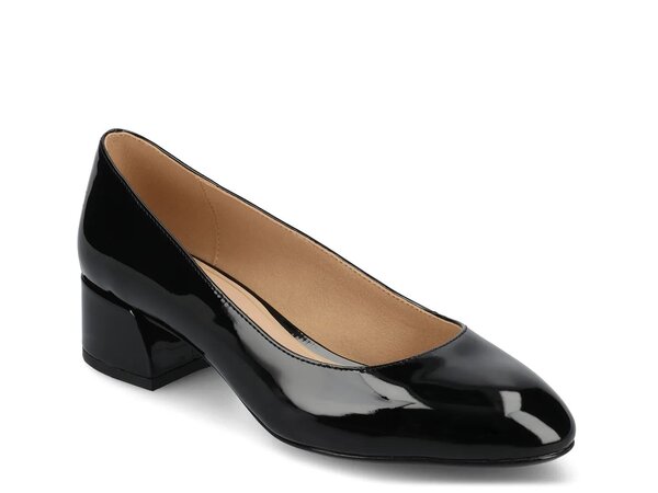 ジャーニー レディース シューズ パンプス Journee Saarii Pump Black Patent ブラック|ReVida 店