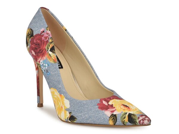 ナインウェスト レディース シューズ パンプス Nine West Fresh Pump Blue/Multicolor Floral Print 青み