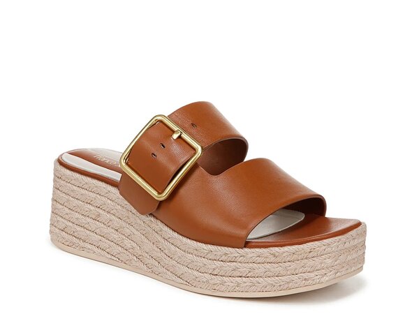 フランコサルト レディース シューズ サンダル Franco Sarto Taziana Espadrille Wedge Sandal Dark Brown ブラウン｜ReVida 店