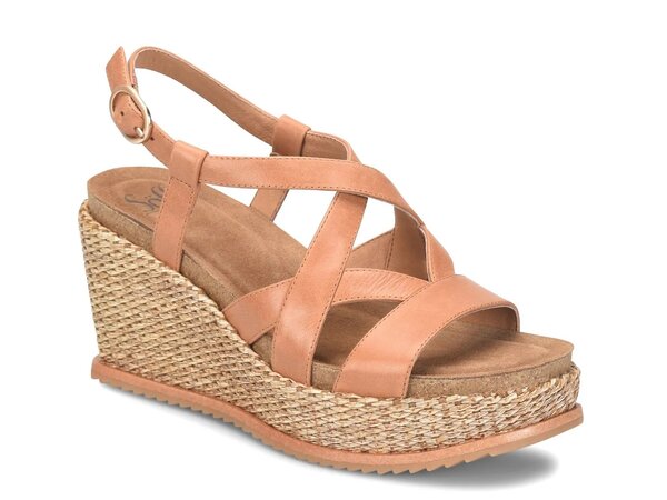 ソフト レディース シューズ サンダル Sofft Devyn Wedge Sandal Tan タン｜ReVida 店 33,020円